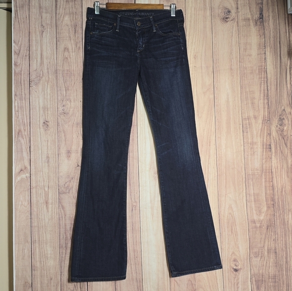 Citizens of Humanity Dita Petite Bootleg Women's Dark-wash Jeans Size 28 - Picture 3 of 13